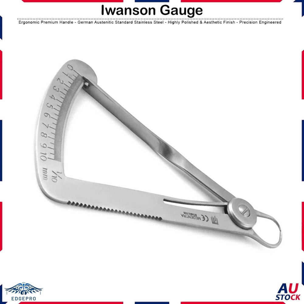 Iwanson Spring Action Caliper Gauge Orthodontic Lab Instruments Tools New