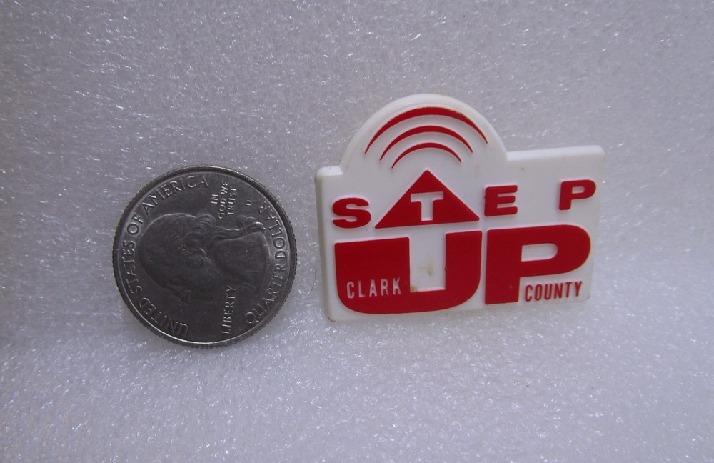 Step Up Clark County Plastic Pin