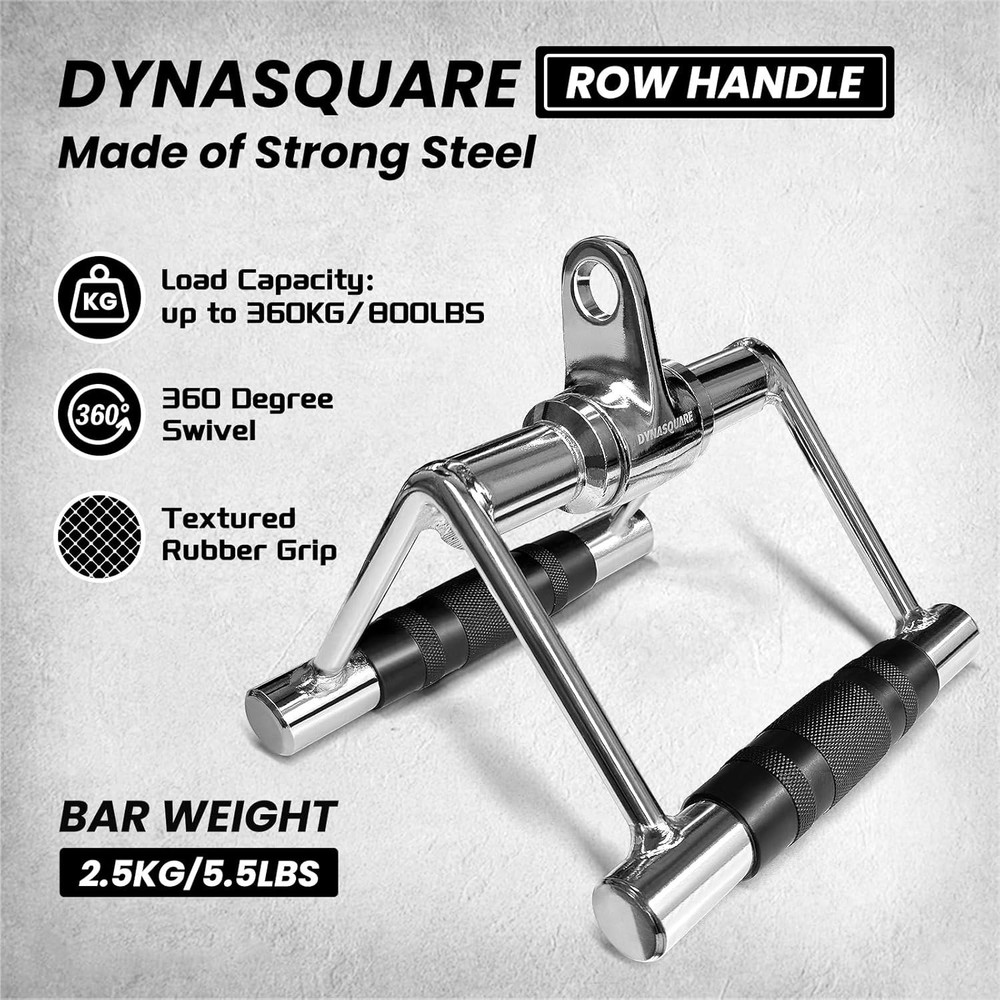 Tricep Press Down Cable Machine Attachment Heavy Duty Solid Steel Body Training