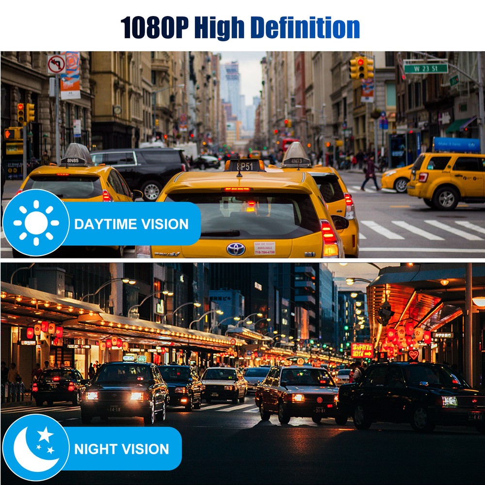 1080P Car DVR Camera Video Recorder Dash Cam G-Sensor Camera Night Vision