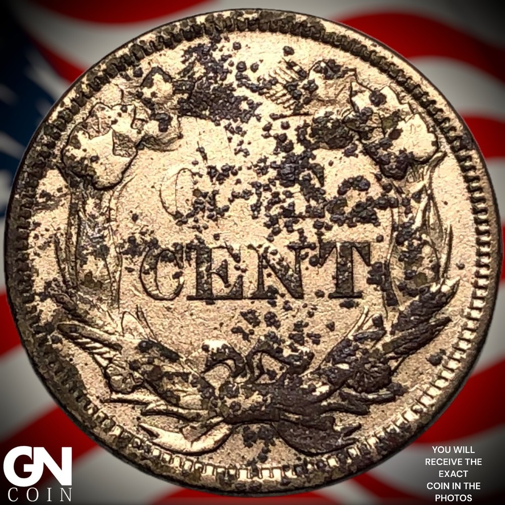 1858 Flying Eagle Cent Penny Y5614