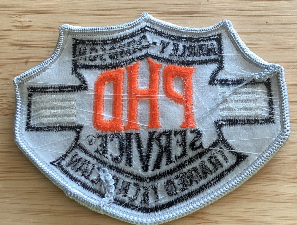 Harley-Davidson Patch, PHD Service Trained Technician Sew-On 4"x3"