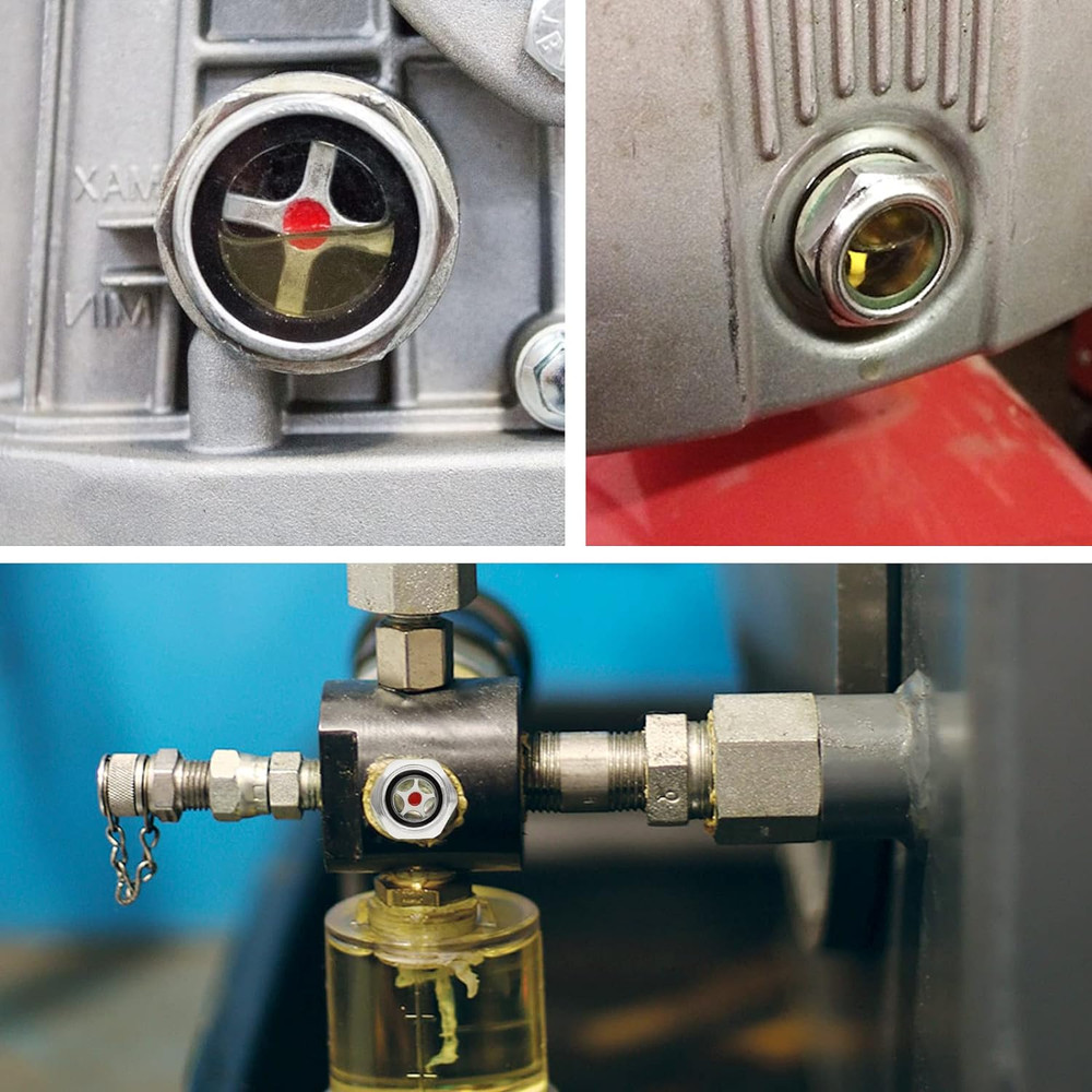 4-Pack Air Compressor Oil Sight Glass