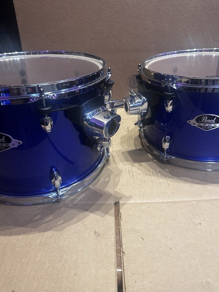 Pearl Export Series 5-Piece Drum Shell Pack – High Voltage Blue – Display Model