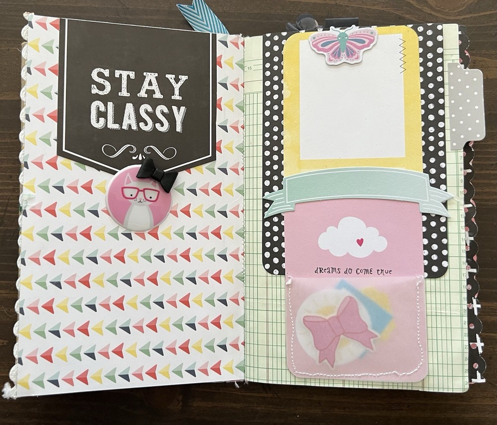 Handmade Starbucks Junk Journal Paper Bag Scrapbook