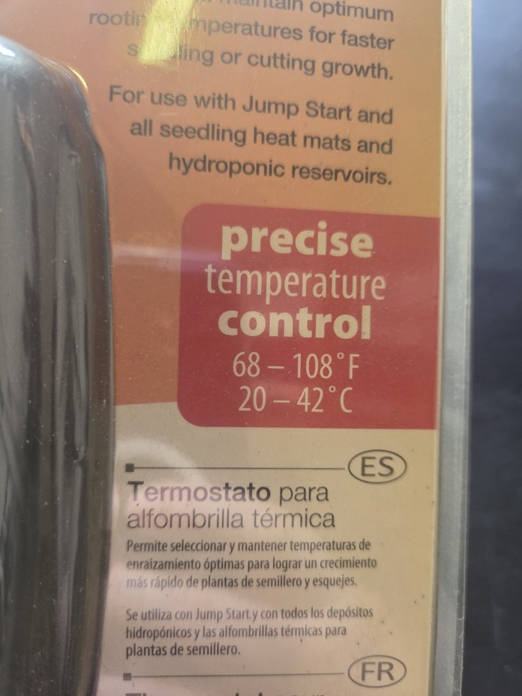 Jump Start Heat Mat Thermostat Precise Temperature Control Digital Untested