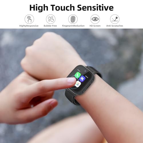 2Pack Screen Protector Compatible with Cosmo for Cosmo JrTrack 4&3 Black+Black