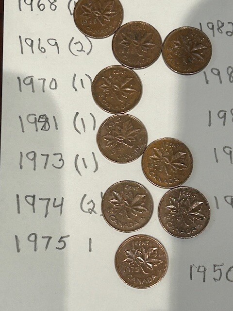 Canada One Cent Lot Of 30
