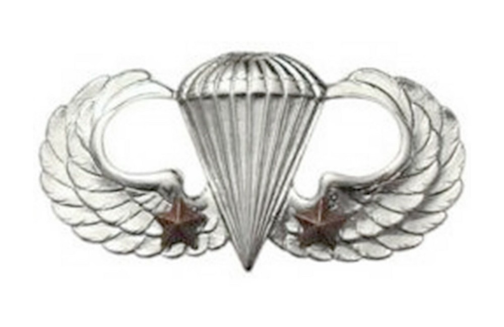 U.S. Army Combat Jump Wing 2nd Award Basic Brite (each)