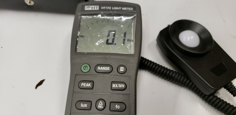 HT 172 HT172 Digital Lux Light Meter with Case. Ships Without Batteries