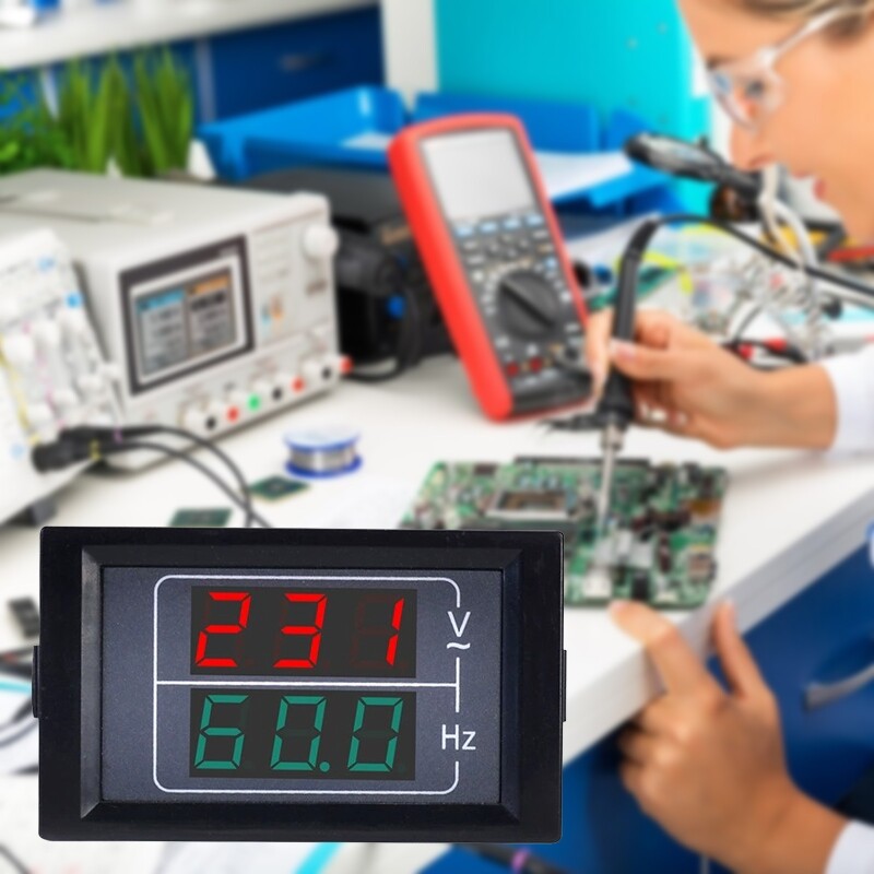 Voltmeter with for Smart Chip High Frequency Counter Meter for Home