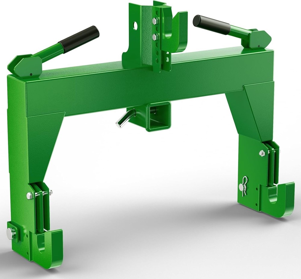 3-Point Quick Hitch Receiver for Category 1 with 2" Receiver＆ Adapter 3000LBS