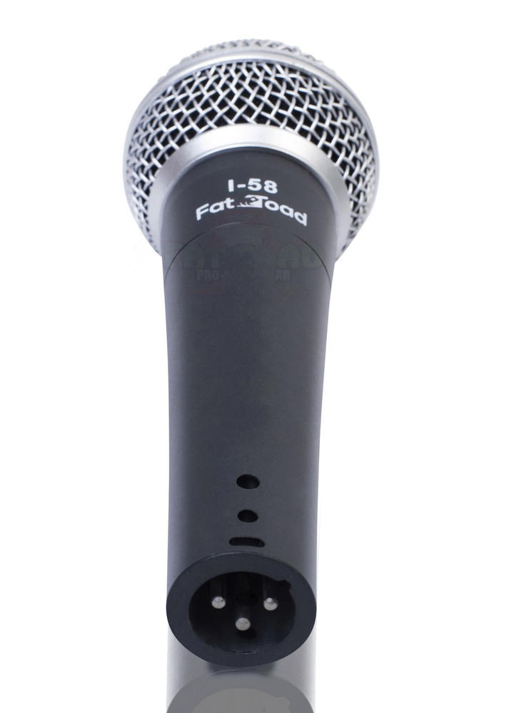 Cardioid Dynamic Microphone with Mic Clip by FAT TOAD | Vocal Handheld