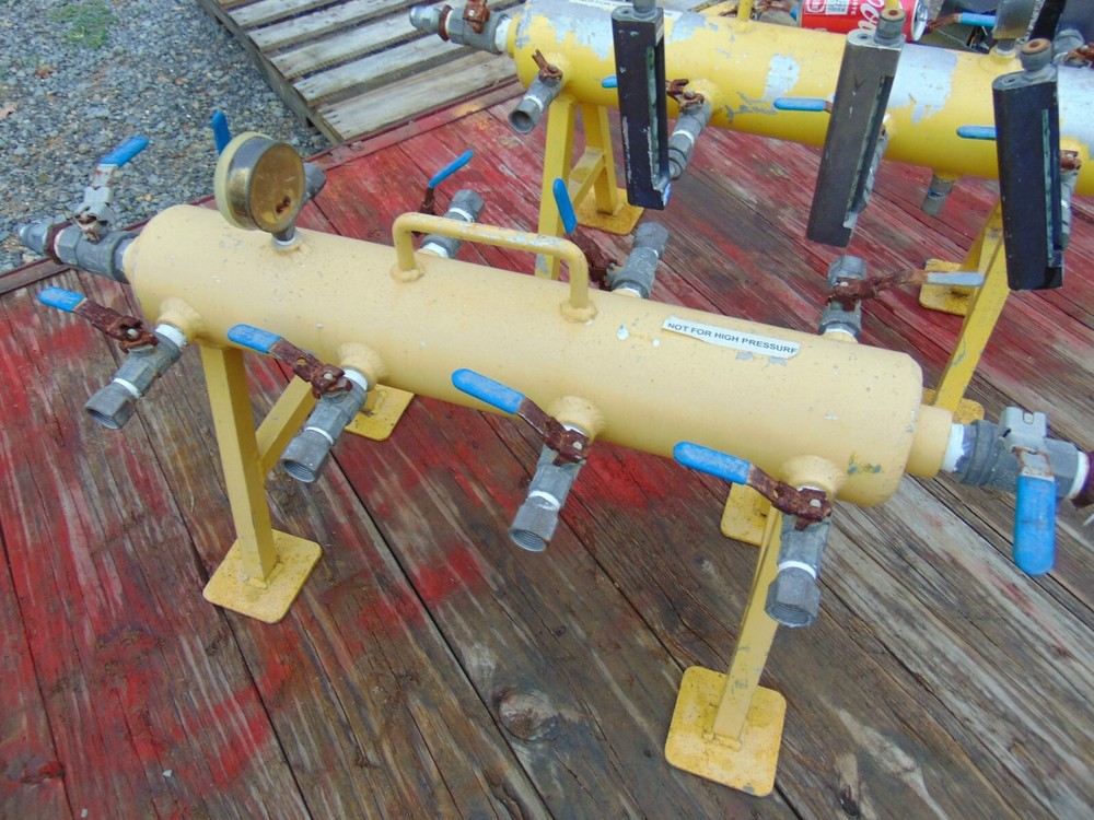 (1) Pneumatic Air Spider Tank Multi-Port for Air Compressor Multi Tools Running