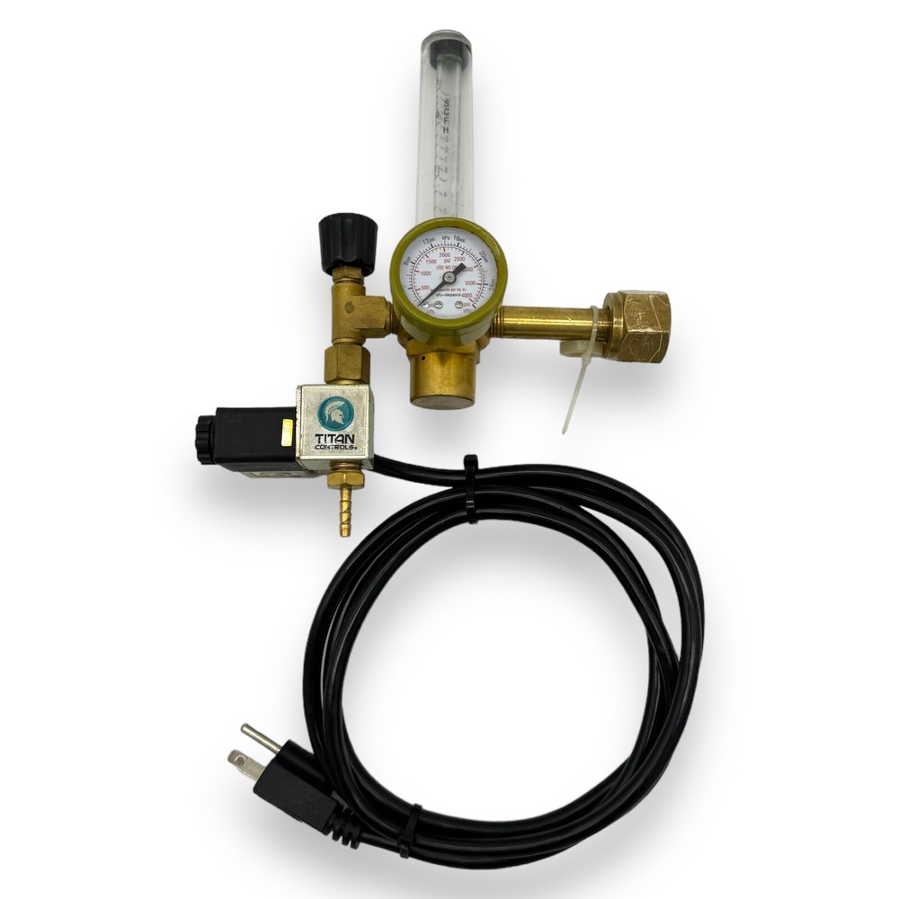 Grow1 CO2 Regulator Emitter System with Solenoid Valve Flowmeter.