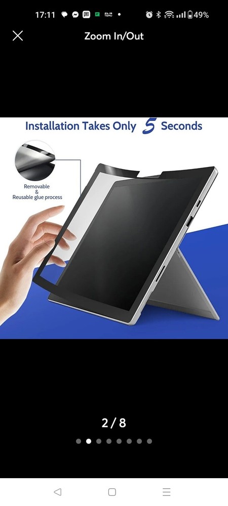 Screen Protector, Anti Blue Light Reduce Eye Strain, Easy Installation,...