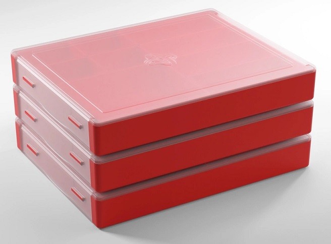 Gamegenic Token Silo (Red) - Modular Token Storage Container