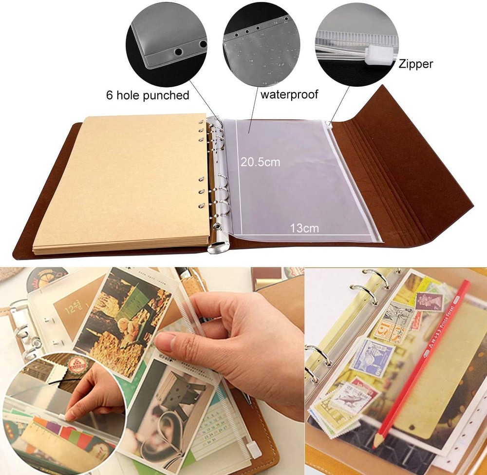 ThxMadam Vintage Notebook A5 Blue Leather Cover Writing a5, BLUE-A5-NOTEBOOK
