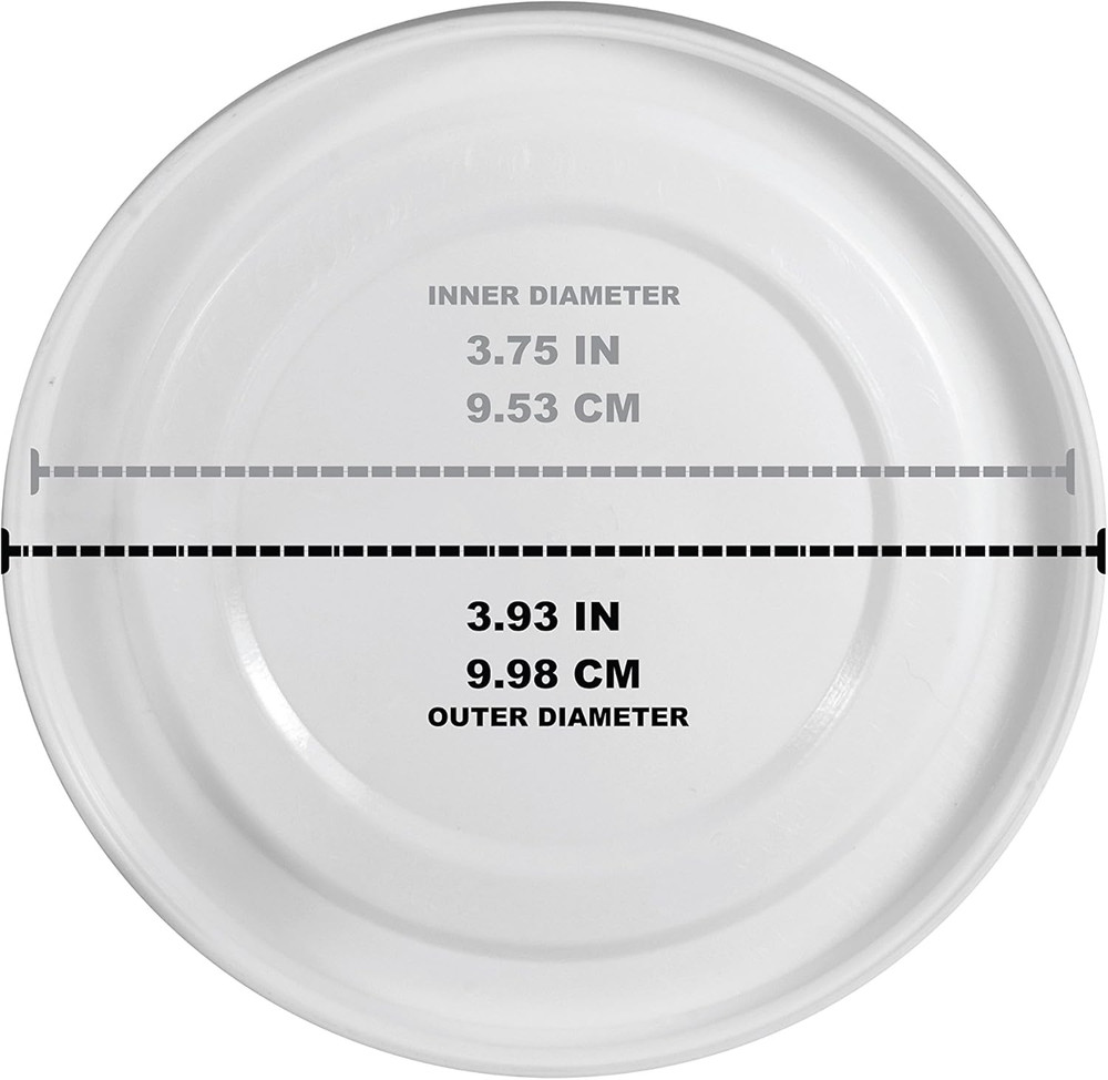 White Plastic Lids fits Luminarc Working Glass 6 Pack