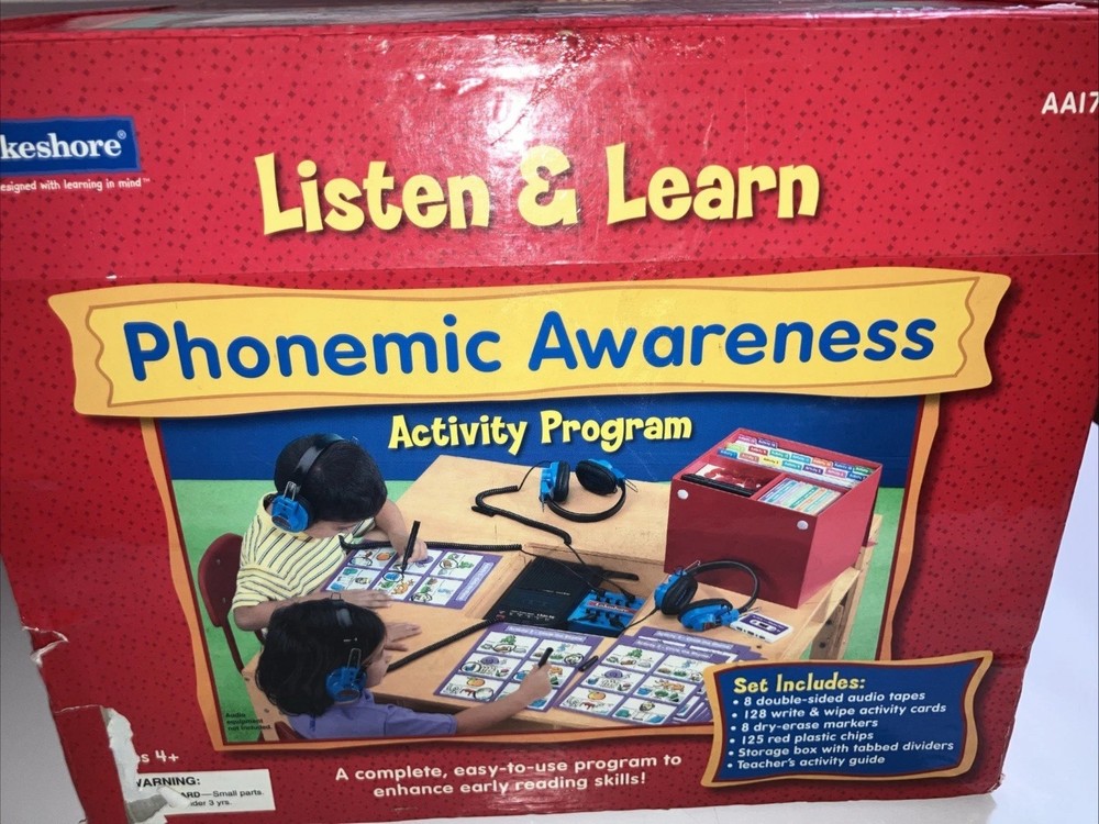 Lakeshore Listen &Learn Phonemic Awareness Activity Program - Preowned
