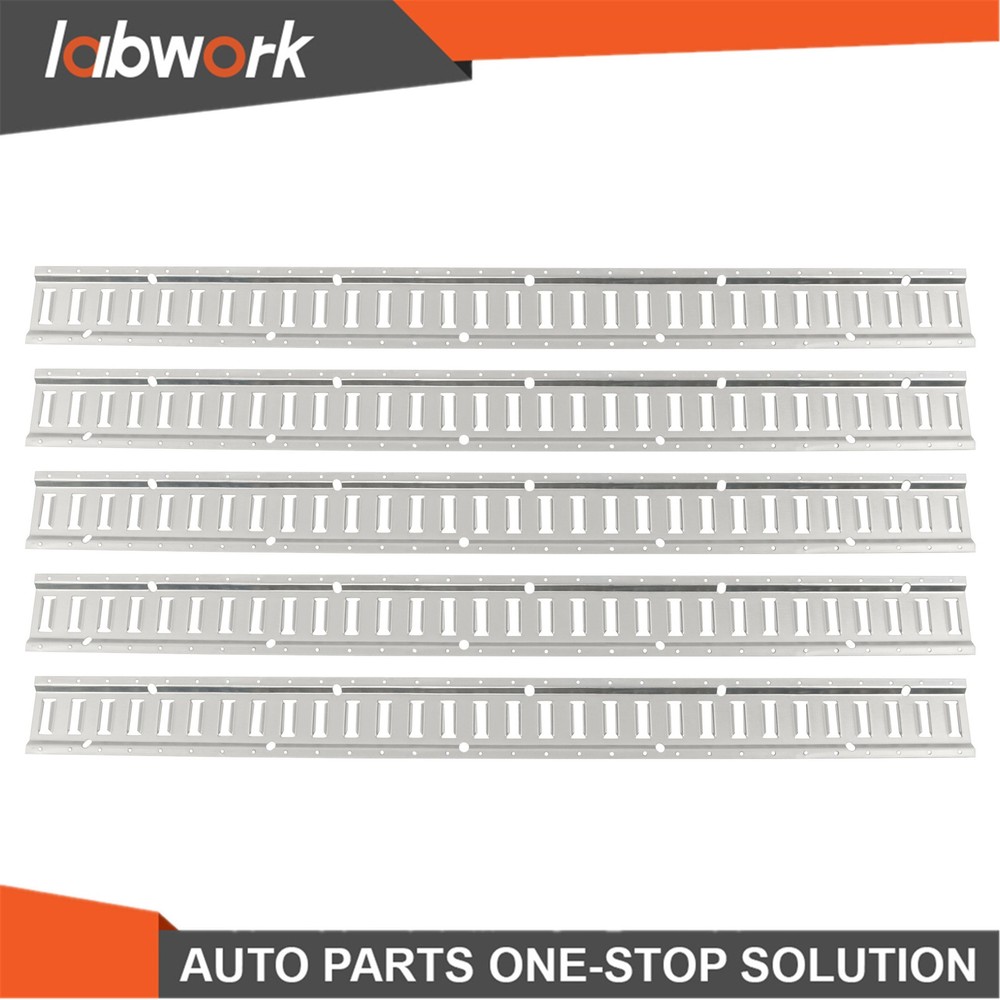 Labwork 5 Pack 5' E Track Tie Down Rail Kit For RV Trailer Camper Truck
