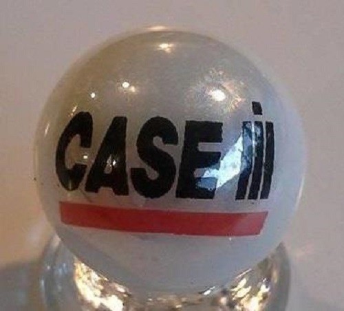 Case IH Tractor Glass 1" Logo Marble