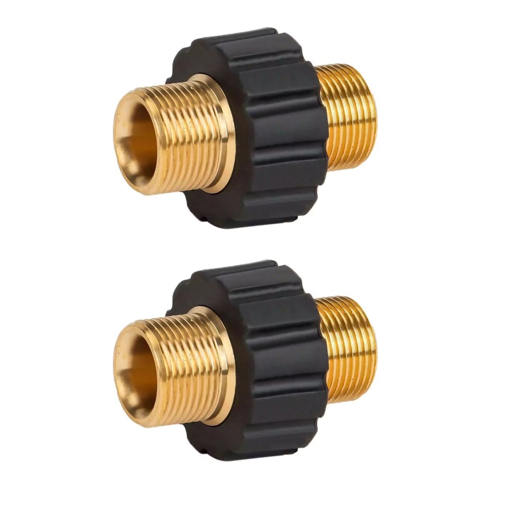 2pcs Pipe Hose Adapter Pressure Washer Connector With 22mm Outer Thread