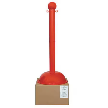 Stanchion, Post Dia. 3", Red,  93605