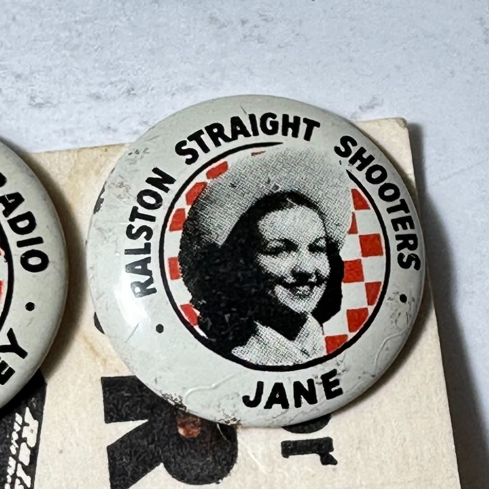 1946 Ralston Cereal, TOM MIX Straight Shooters Decoder Pins + Instructions Cover