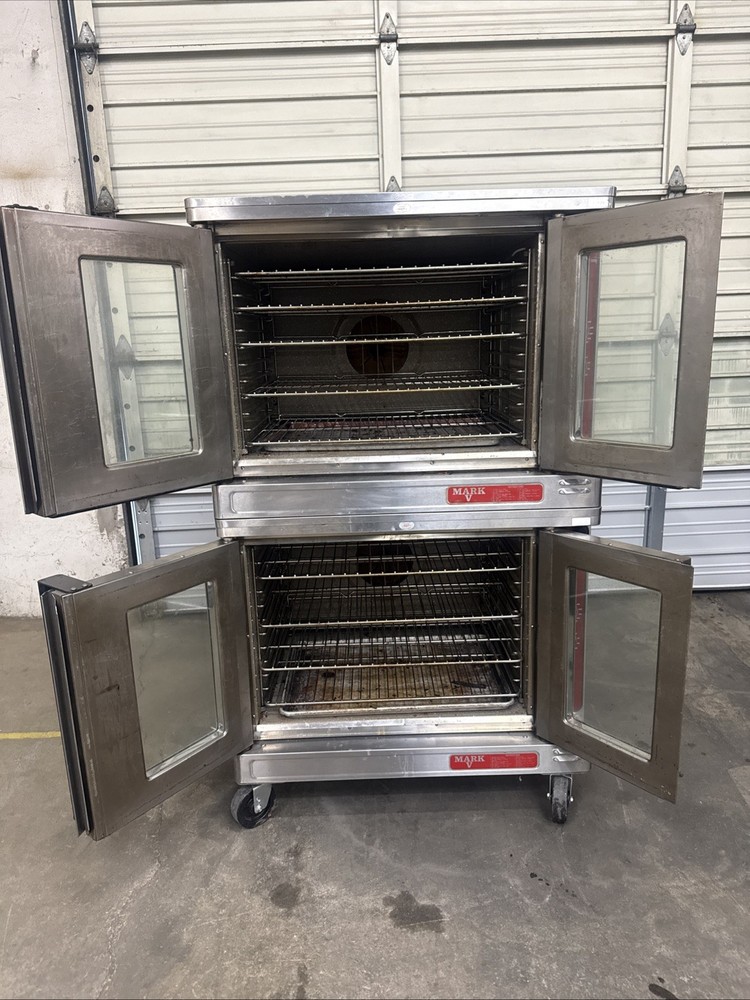 Blodgett Mark V Double Stack Full Size Electric Convection Oven 3-phase