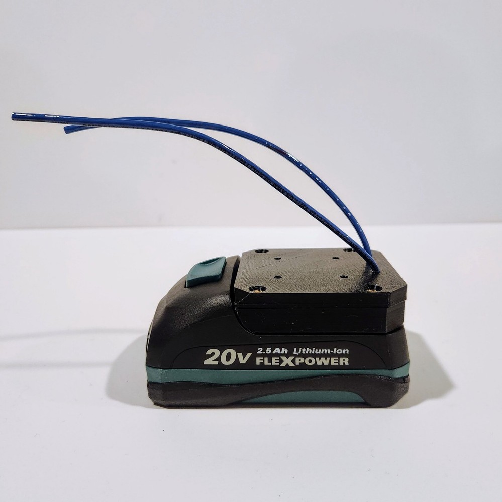 Power Source Adapter Dock for Masterforce 20v Battery - Adjustable - 12 AWG