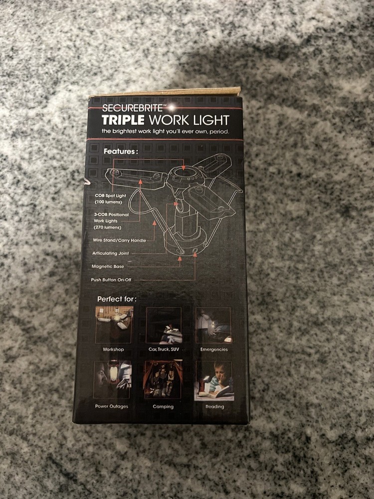 SecureBrite Triple Worklight 270 Lumens
