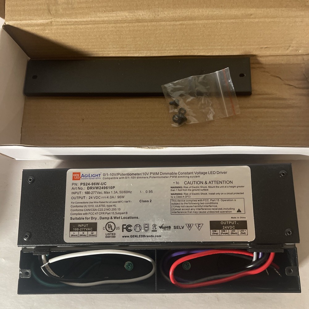 PS24-96W-UC Agilight Dimmable Constant Voltage LED Driver