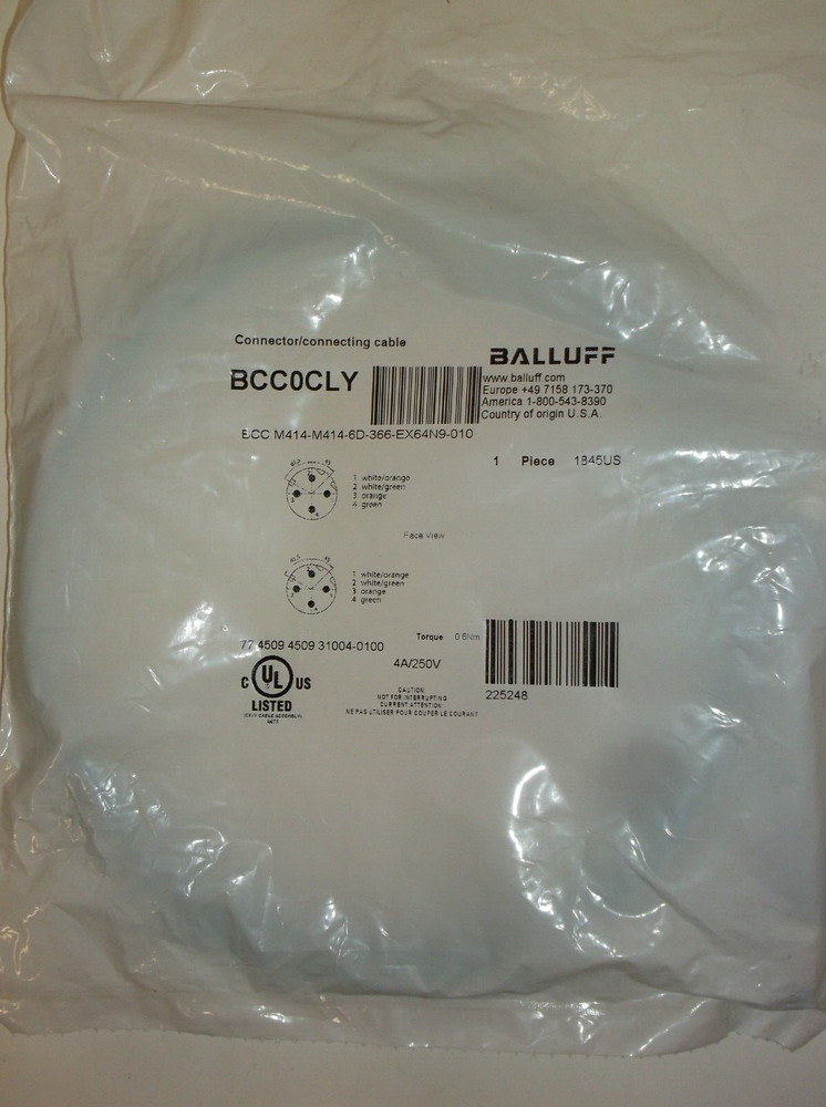 Balluff Connector/Connecting Cable BCC0CLY