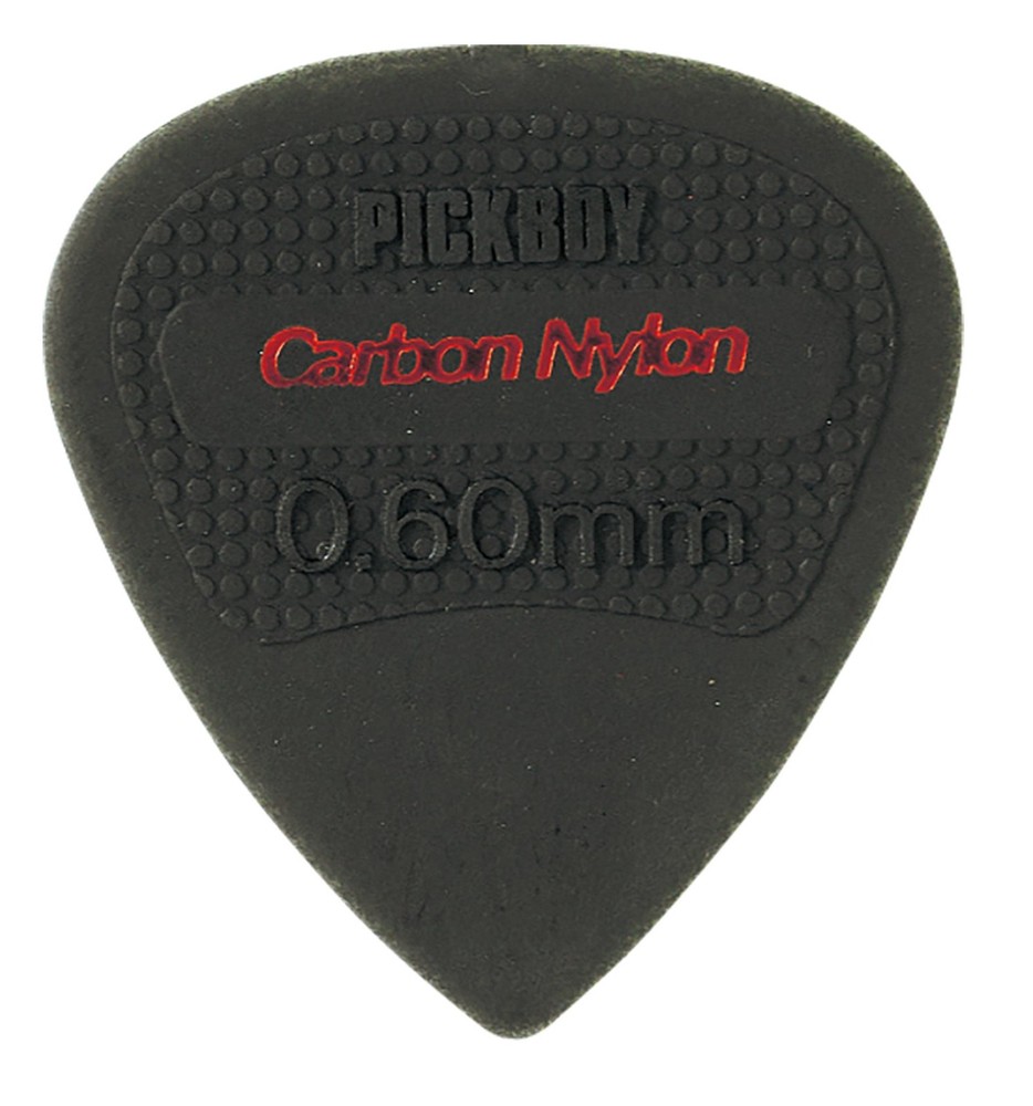 Pickboy Edge, Sharp Tip, Carbon/Nylon, 0.60mm, 10 picks