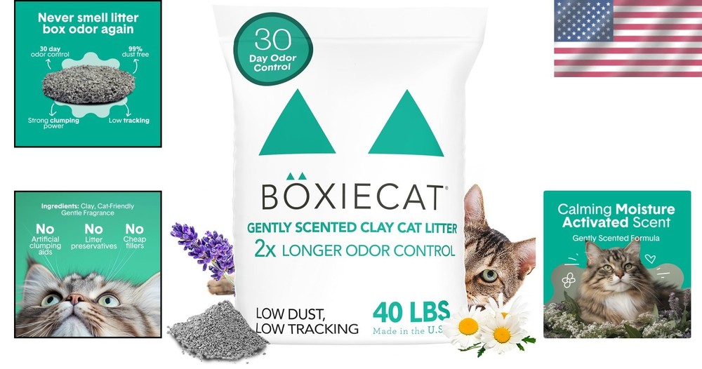 Dust-Free Clumping Cat Litter - 30-Day Odor Control