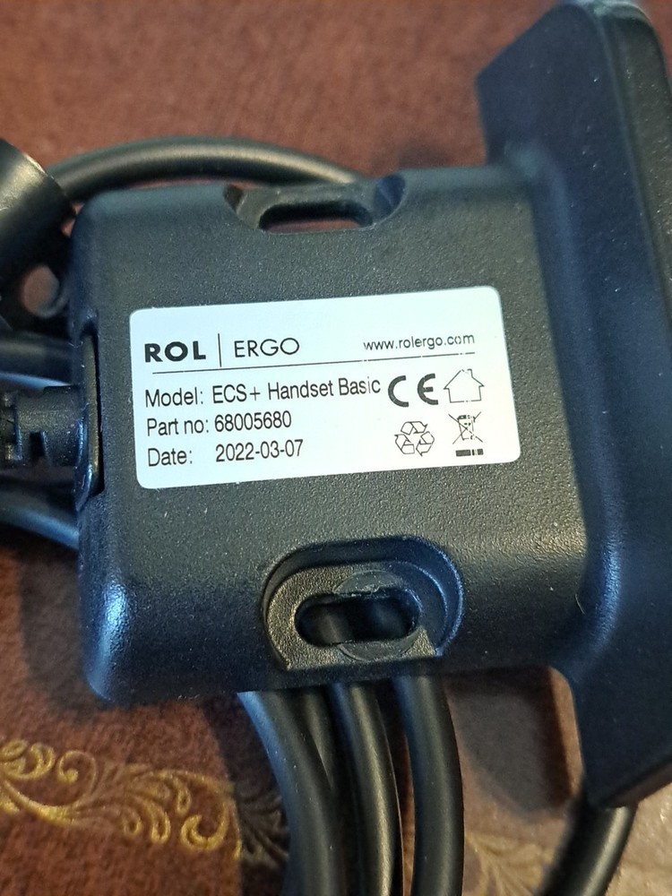 Rolergo ECS+ handset basic Part # 68005680