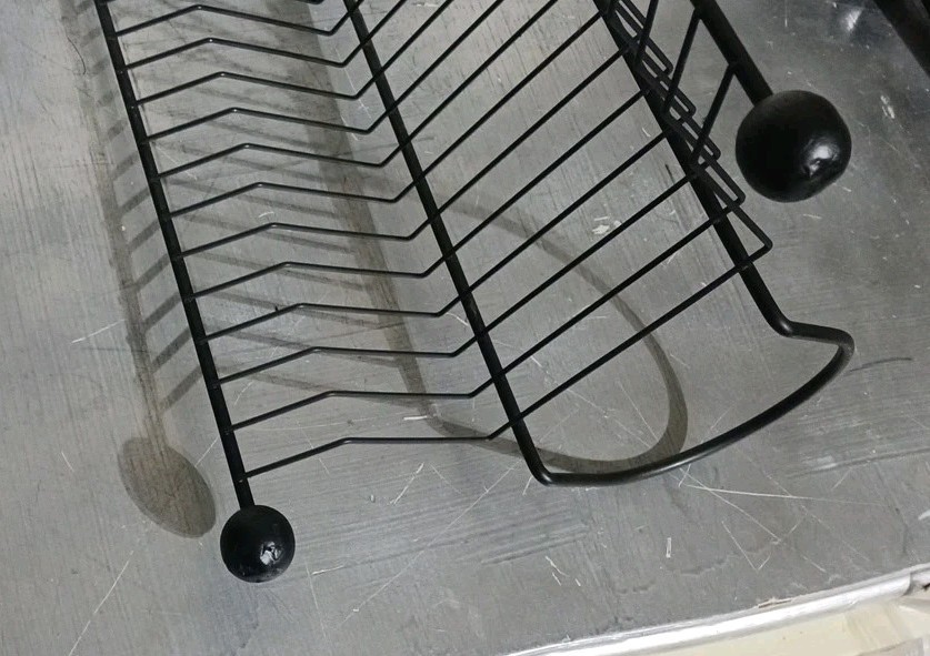 Black Metal 24 DVD Tower Storage