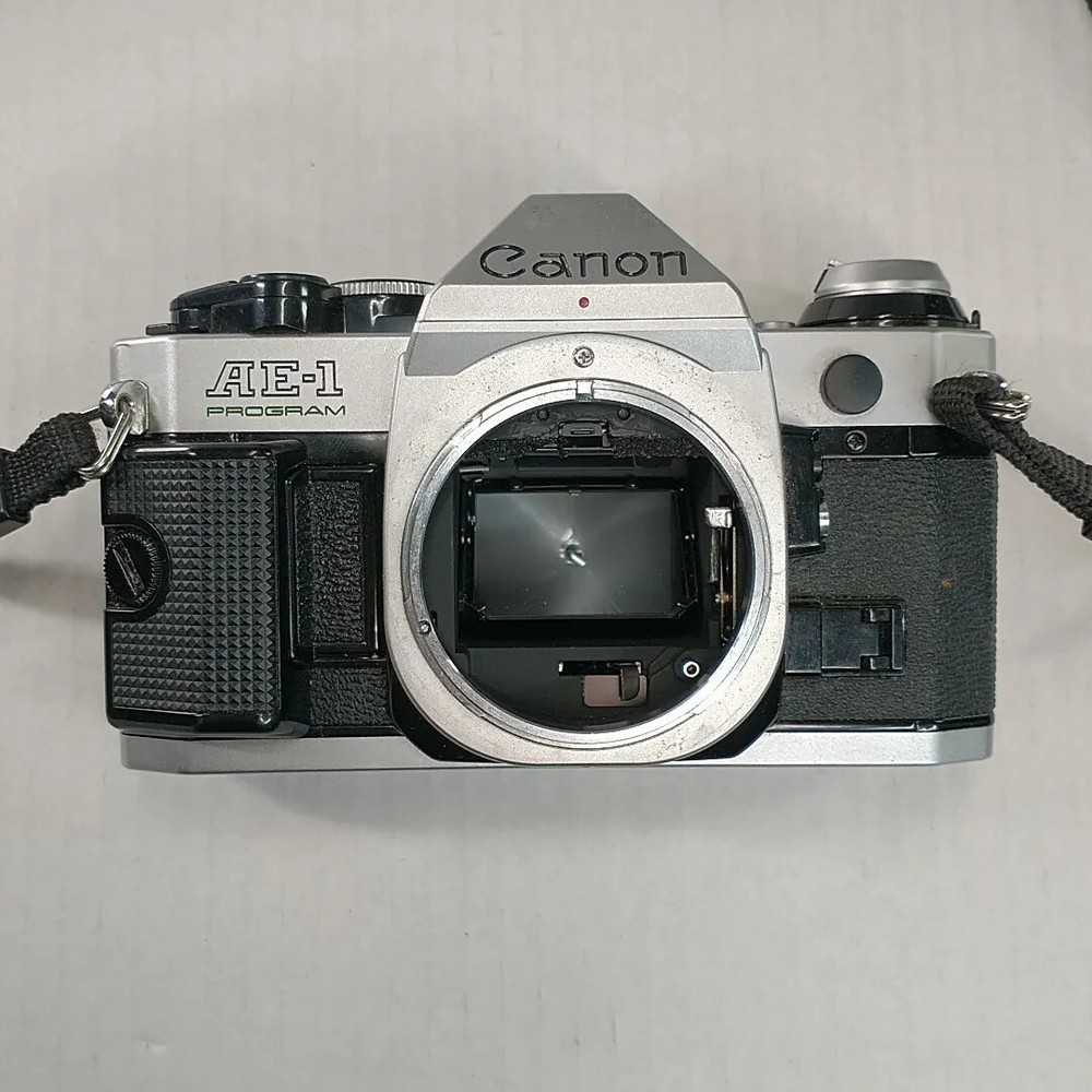 Canon AE-1 Program 35mm Camera Bundle With 50mm / 135 Lens Strap & Camera Bag