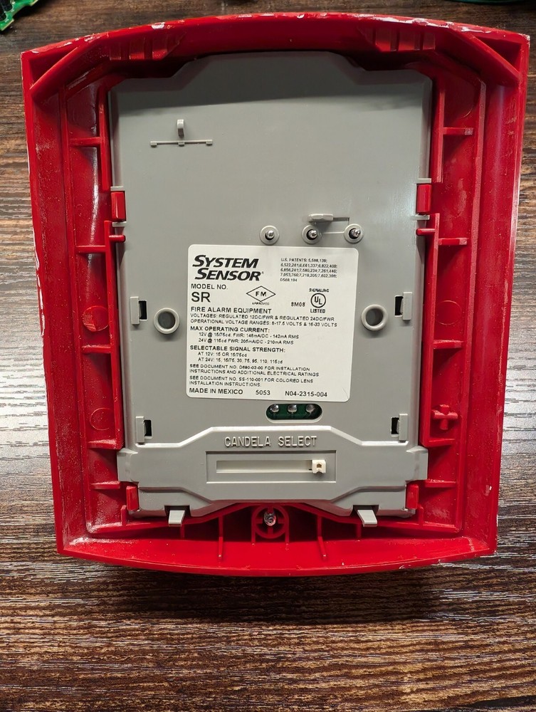 System Sensor SR Fire Alarm Strobe - Used But Functional