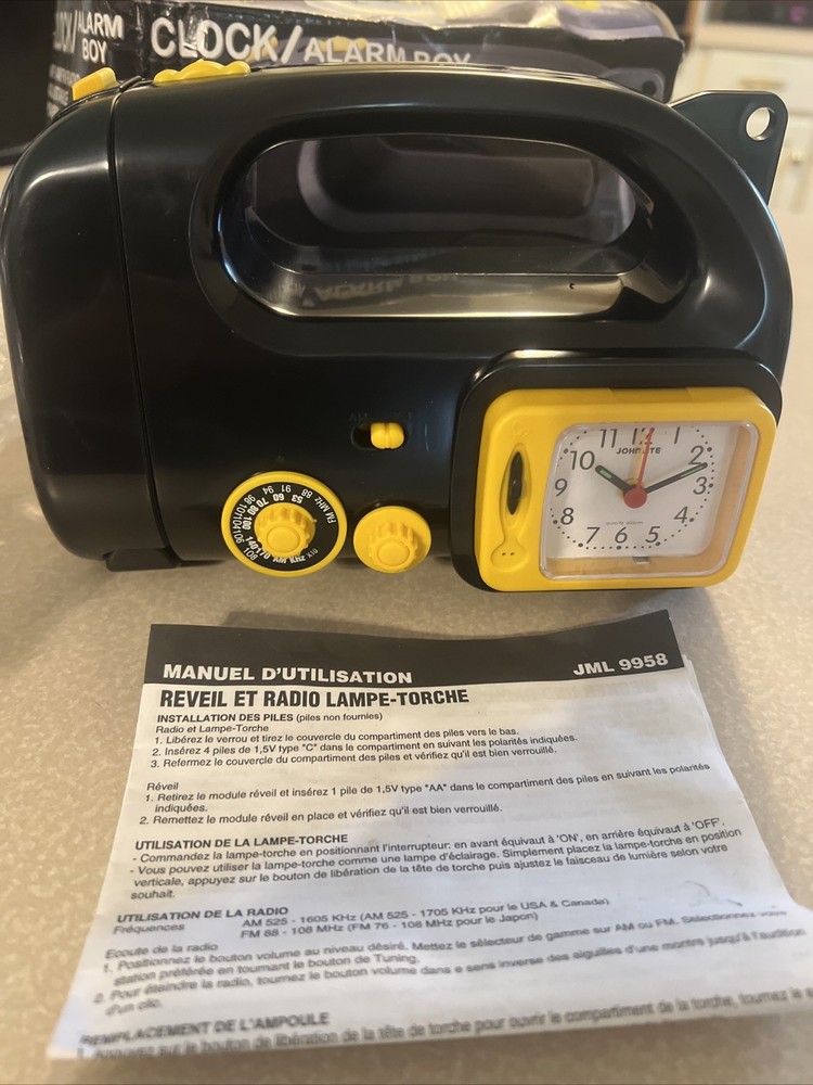 Johnlite Clock Alarm Boy New!
