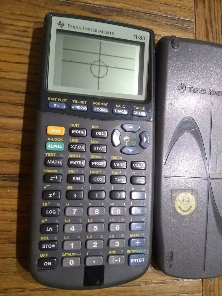 Texas Instruments TI-83 Plus Graphing Calculator Works With Case
