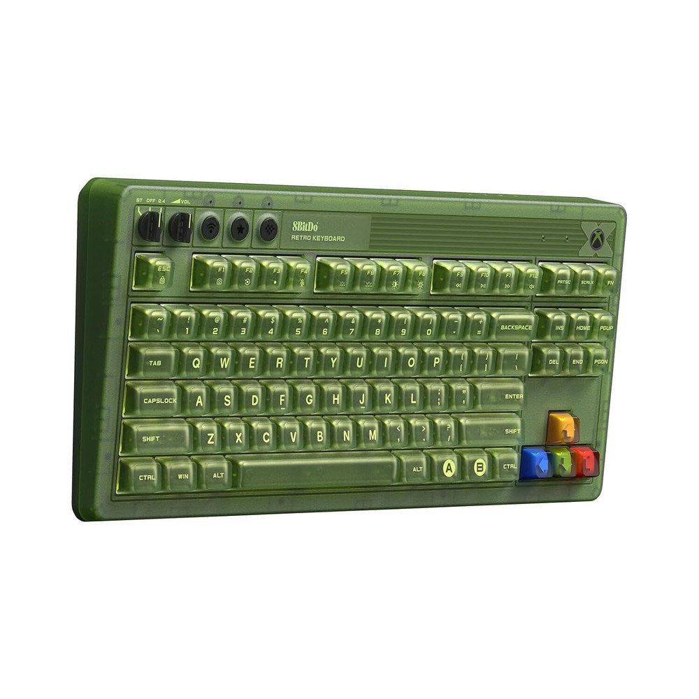 8BitDo Retro 87 Mechanical Gaming Keyboard for Windows & Android - Xbox Edition
