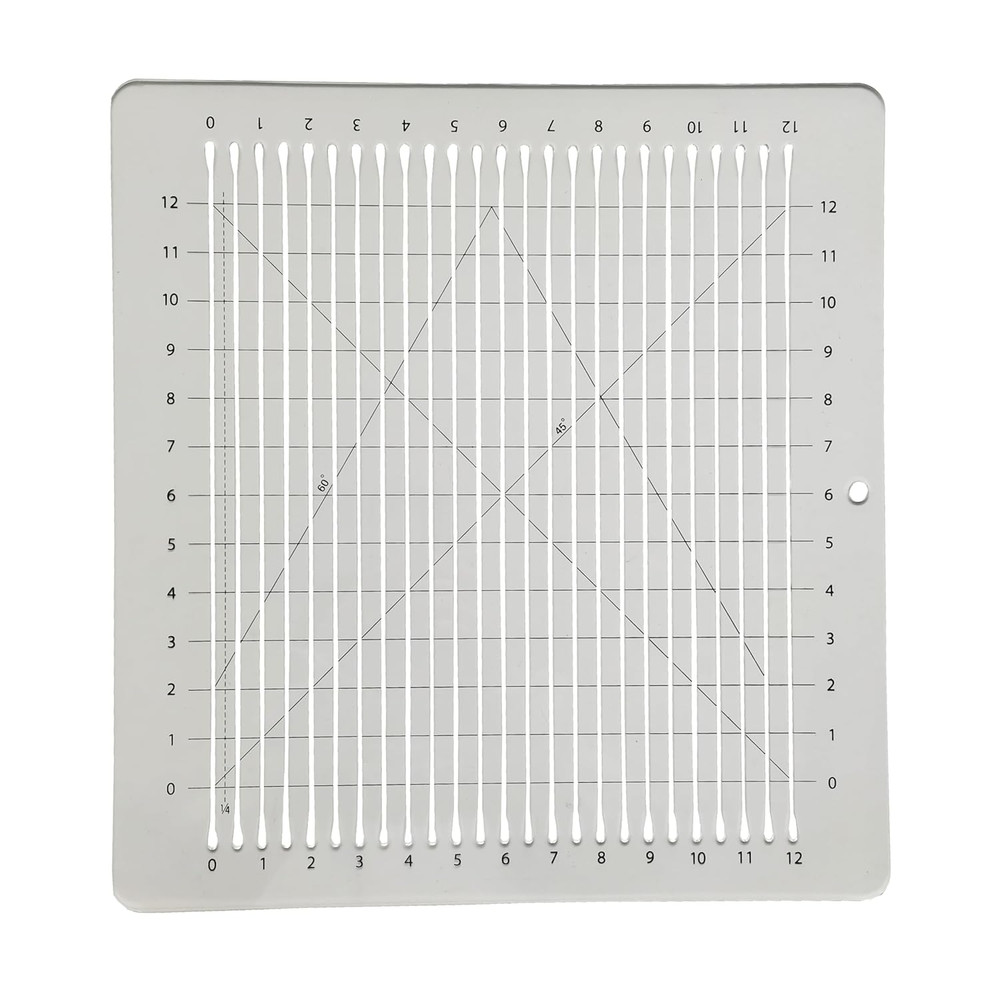 12x12" Shape Cut Ruler for Precise Quilting and Sewing Fabric Cutting