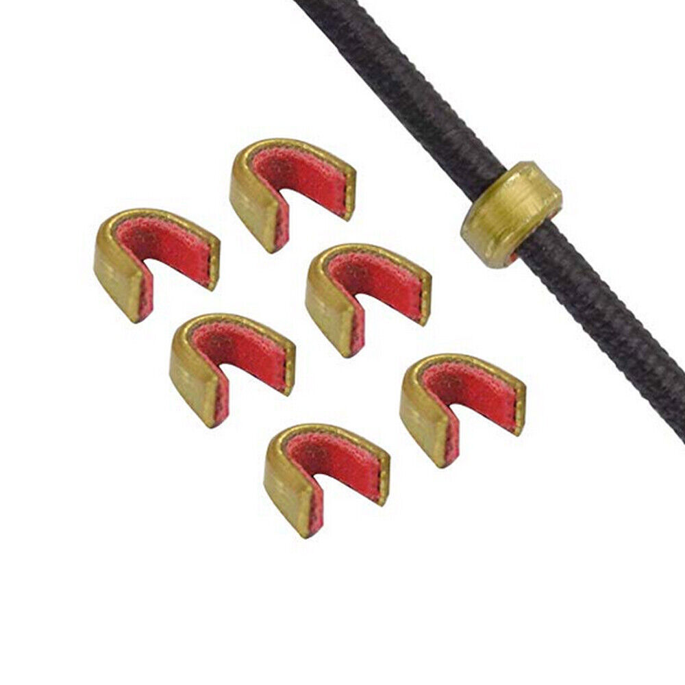 6pcs Archery Bow String Nocking Points Strings Nock Sets Brass Buckle Clip Knock