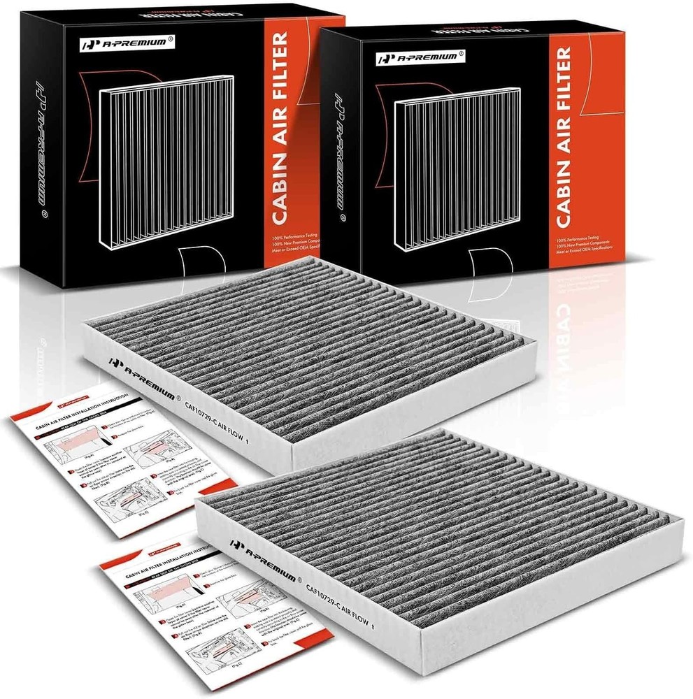 2-PC Cabin Air Filter with Activated Carbon Compatible with Chrysler 200,