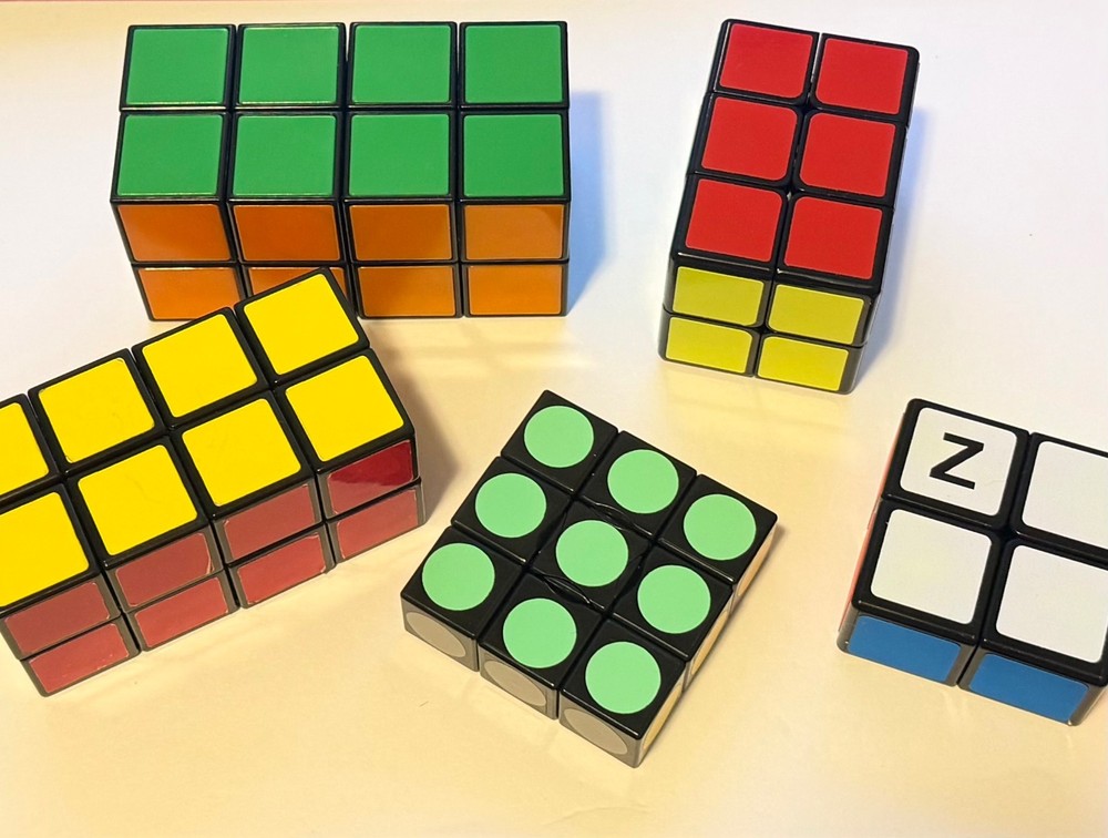 Rubik’s Cube - Cuboid Group - Magic Twisty Cube - 2 packaged - 3 loose (LOOK)