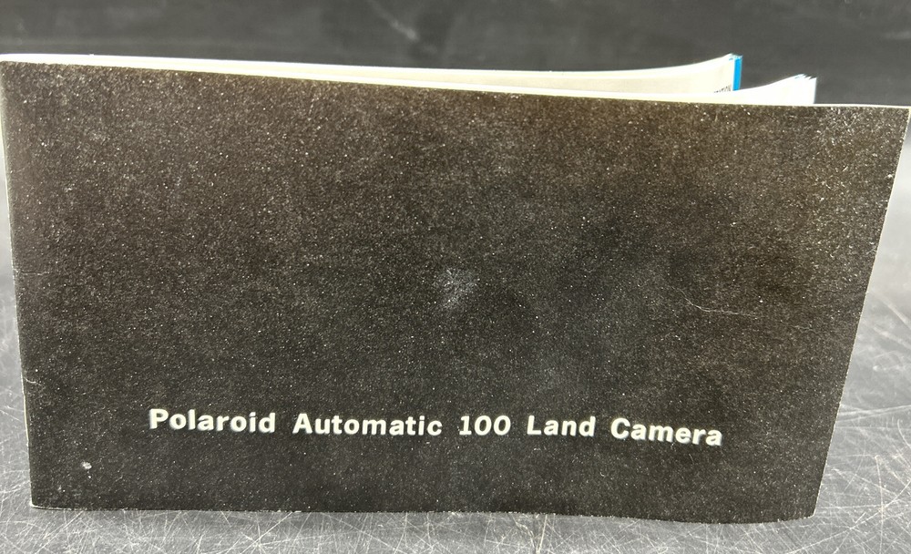 Vintage Polaroid 100 Land Camera Manual Instructions Guide