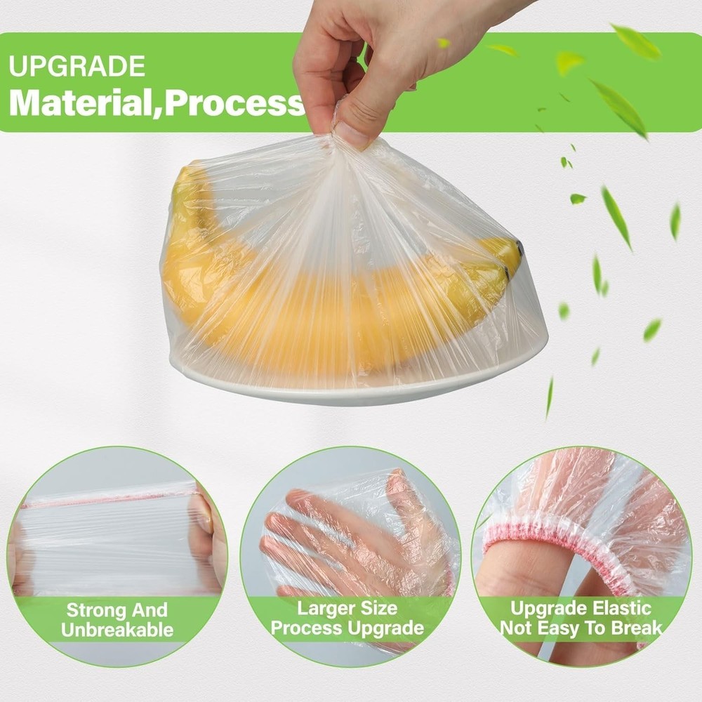 3rd Upgraded Plastic Bowl Covers 100PCS Bowl Lids for Bread Proofing Reusable