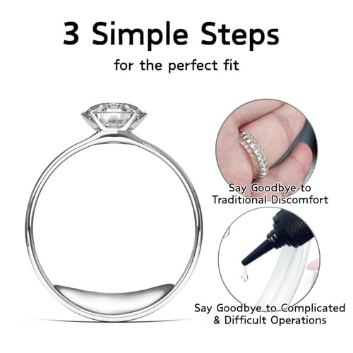 3rd Generation Ring Sizer – Magic Resin Invisible Ring Adjuster for Loose